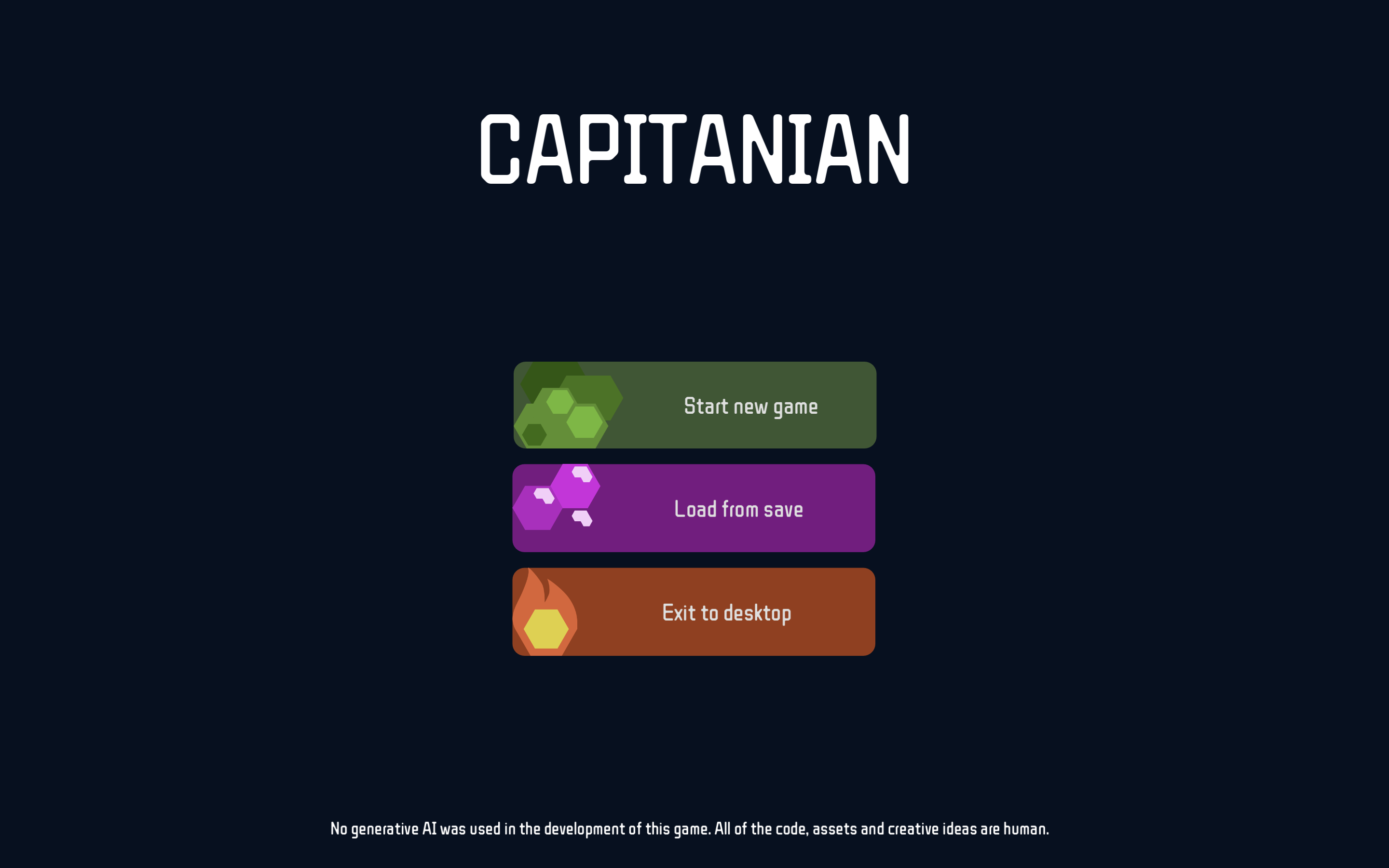 Capitanian launch screen